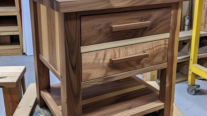 walnut-nstand Advanced Woodworking Project Ideas